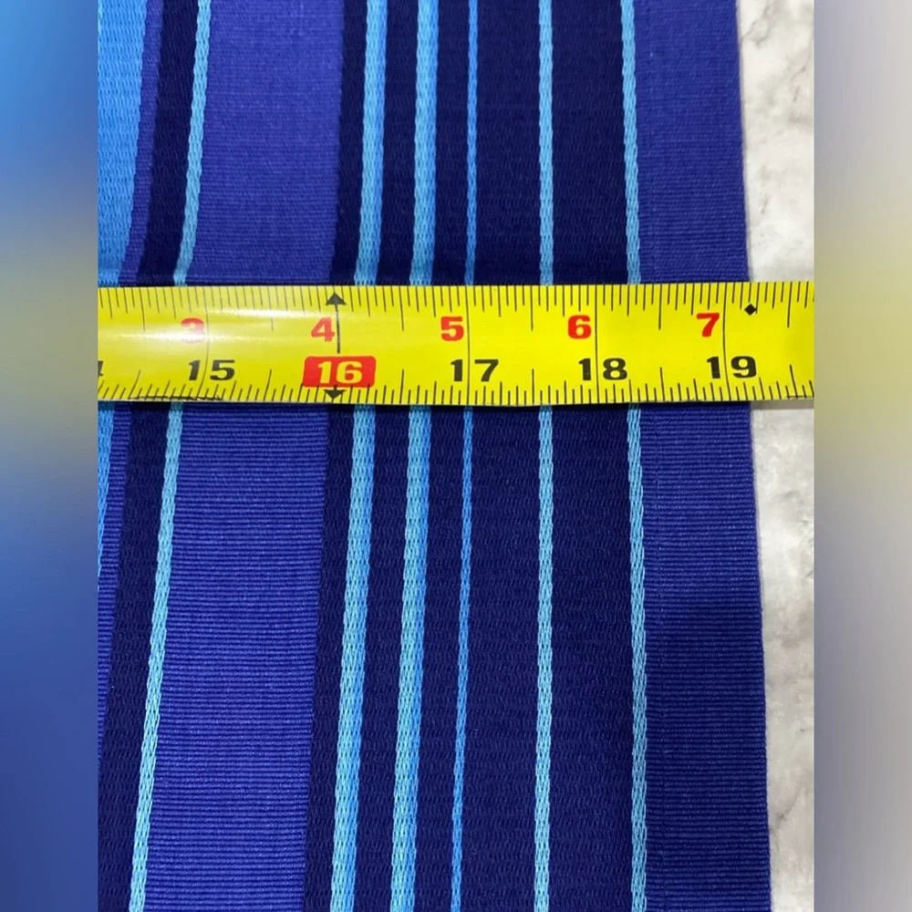 Crate & Barrel Socorro Blue Placemats Set Of 4 Stripes Striped